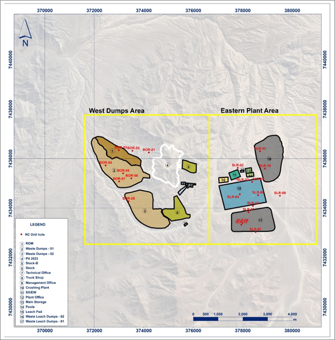 MOD Site Layout and Condemnation Drill Hole Locations